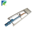 Cast Steel Wheel Manual control Square Flanged Slide plate Gate Valve For Dust Collector